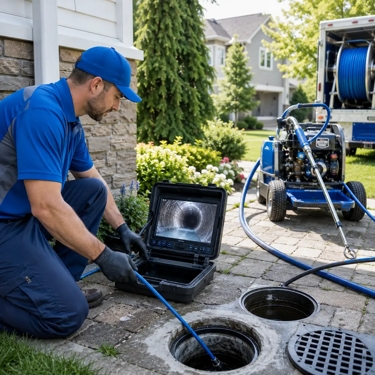 Outdoor drain cleaning professionals serving Dousman, WI