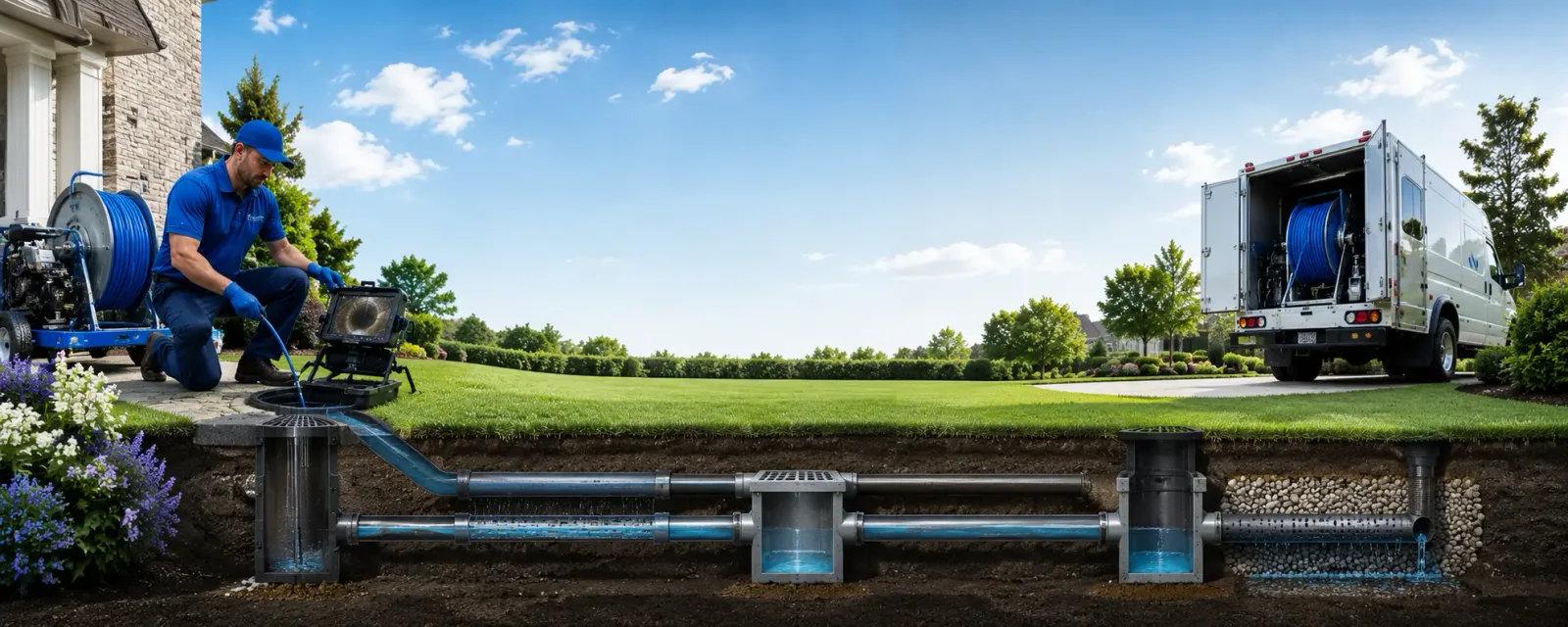 Outdoor drain cleaning information for Dousman, WI